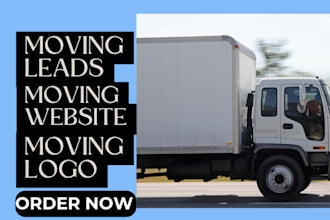 design moving website movers relocation logistics cargo leads