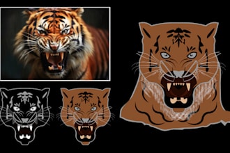 convert jpeg png to vector  professional image to vector conversion