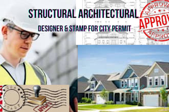 license design review, stamp architectural plans drawings, civil structural