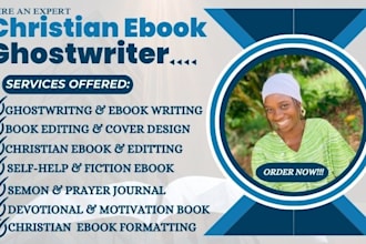 ghostwrite fiction christian ebook devotional book sermons and prayer journal