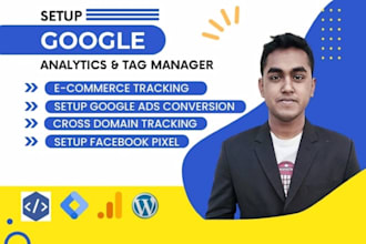 setup GTM and ga4 for fb pixel tracking ecommerce and gads conversion tracking