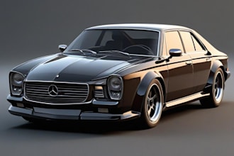 create ultra realistic 3d car models for games renders or animation for printing