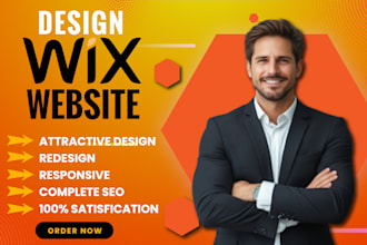 create professional wix website and redesign wix website
