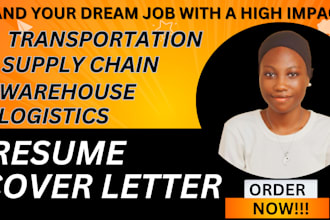 craft your logistics, supply chain, resume and cover letter