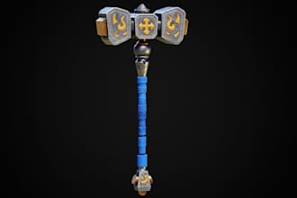 design custom 3d props for games, VR and virtual worlds