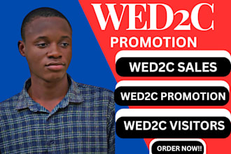 promote wed2c store to get sales, social media shoutout, pinterest ads