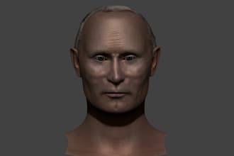 3d sculptor, cnc model, 3d mesh fixing, zbrush sculptor, warhmmer 40k,head bust
