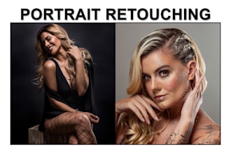 do portraits and beauty photo retouching professionally