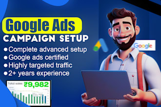 setup advance google ads campaign for local business,  pcc ads