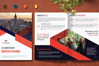 design brochure, company profile, annual report, proposal, booklet