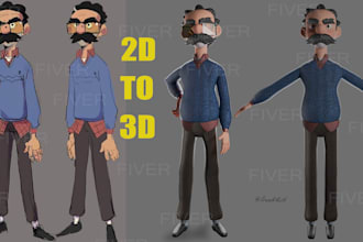 design a 3d stylized character using zbrush and blender