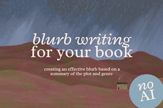write the blurb for your novel