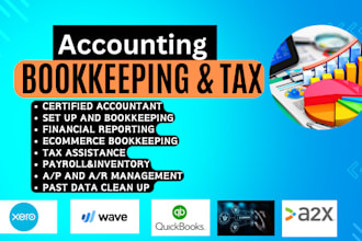 do xero online bookkeeping, accounting with setup clean up bank reconciliation