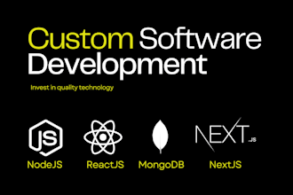 be your custom software and web application developer
