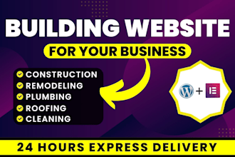 build construction, roofing, plumbing, cleaning website