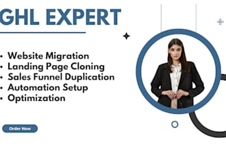 clone and migrate gohighlevel landing page, website, automations, sales funnel