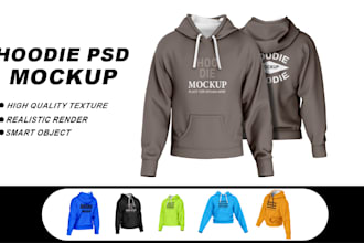 do hoodie mockup front and back side