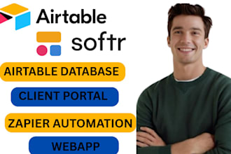 zapier integromat automation on crms webapp airtable api integration softr