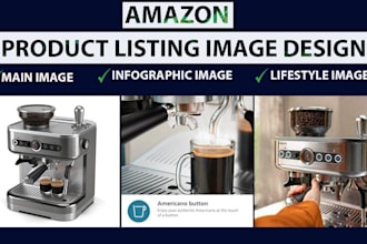 design amazon product listing images, storefront pictures and photo editing