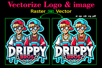 do vector trace and logo re design