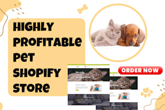 design pet  shopify store pet accessories store pet toy dropshipping pet website