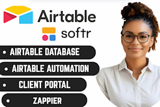 be your airtable expert, airtable, airtable automation, softr  client portal