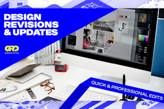 do professional and fast graphic design revisions