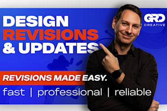 do efficient, professional and fast graphic design revisions