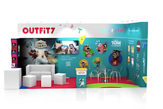 create 3d exhibition stand trade show booth product display kiosk dispenser