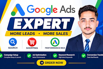 setup and manage google ads adwords PPC campaigns