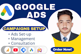 setup and manage google ads adwords PPC campaigns