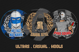 design your ultras stickers t shirts or scarves