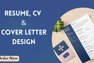 write, edit and design resume, CV and cover letter