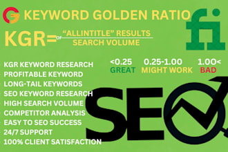 do profitable long tail kgr keyword research to rank first