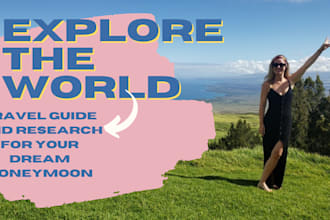 help create a travel guide for your dream honeymoon