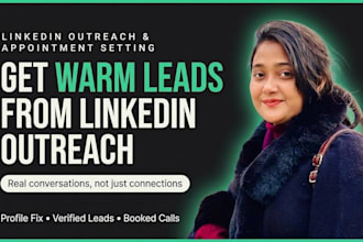 do linkedin outreach to generate warm leads