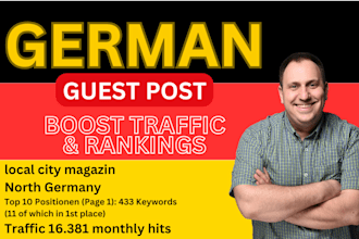 a german guest post with dofollow backlinks on my local german city blog