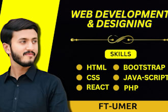 develop PHP web applications using HTML CSS jquery bootstrap and mysql
