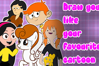 draw you like favourite cartoon tv show