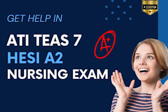 help you in ati teas hesi a2 entrance nln pax and ati pre nursing tutoring