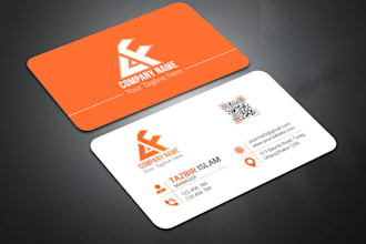 create a professional custom business card design