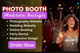 create a 360 photo booth or party rental website with online booking