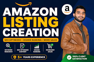 do amazon listing creation and amazon product listing SEO