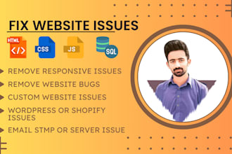 fix bugs in your website and make mobile friendly responsive