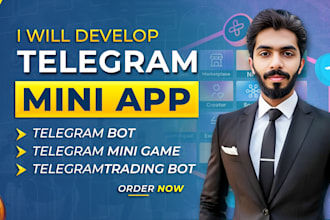 develop telegram mini app crypto app telegram bot