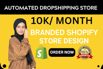 create a high converting shopify dropshipping store or passive income website