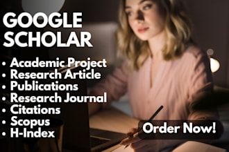 write and publish article in google scholar, research and journal writing