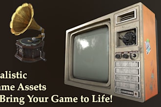 create 3d game ready realistic assets