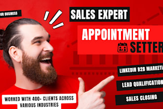 be your b2b linkedin marketing manager and sales closer