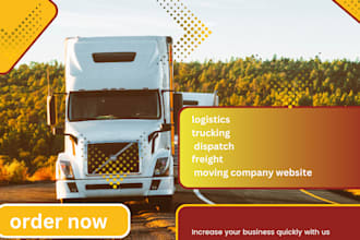 build logistics, trucking, dispatch, freight, shipping website, wordpress
